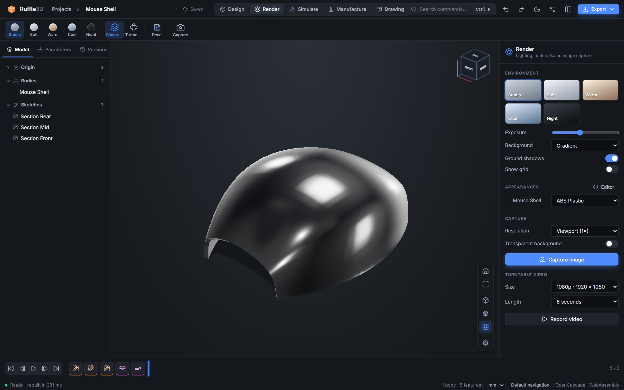 Render workspace